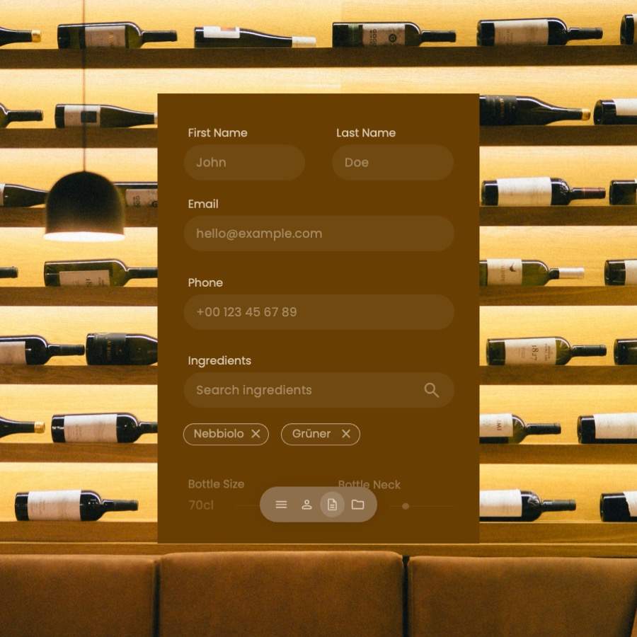 Custom branded client portal interface designed on Rapptide